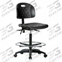 Ergonomic Chair: Polyurethane, Armless, Ht Range 24 1/4 in to 34 in, 18 in Seat Wd, 17 in Seat Dp (MPN BR-HPHBCH-RG-T0-A0-CF-RC-BLK). Key specifications — Foot Support: Yes; Back Tilt Backward: 13.5°; Back Tilt Forward: 10.5°; Base Material: Nylon; Brand: APPROVED VENDOR; Product Type: Ergonomic Chair; ESD-Safe: Not ESD Safe.