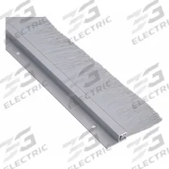 NATIONAL GUARD Door Weatherstripping: Brush Insert, 8 ft Lg, 3 7/8 in Wd, 1/2 in Ht (MPN H612A-96"). Key specifications — Insert Material: Nylon; Flange Material: Aluminum; Brand: NATIONAL GUARD.