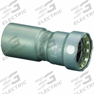 VIEGA MEGAPRESS Crimp Fitting: 1 in Pipe x 1/2 in Pipe Size, FTG x Press-fit, Carbon Steel - Steel Press Pipe Fittings