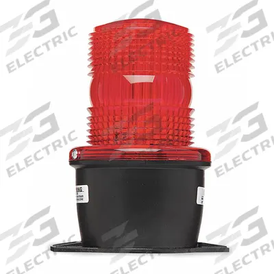 FEDERAL SIGNAL Warning Light: Red, Strobe Tube, 120V AC, 3 1/8 in Overall Dia - Wired Strobe Lights