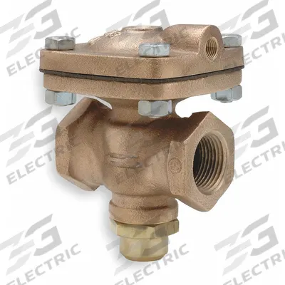 CASH VALVE Pneumatically Actuated Diaphragm Valve: 1 in, Bronze, 2-Way, NPTF x NPTF - 2-Way, Metal Pneumatically-Actuated Diaphragm Valves