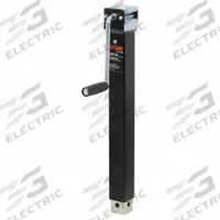 CURT Trailer Jack: Direct-Weld Square Jack, 5,000 lb Static Load Capacity, Sidewind, Weld-On (MPN 28359). Key specifications — Handle Type: Sidewind; Mounting Type: Weld-On; Maximum Lift Height: 39-7/8 in; Base: Foot Plate; Brand: CURT.