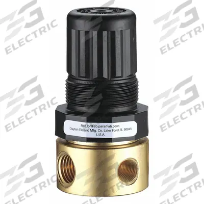 SPEEDAIRE Compressed Air Regulator: Brass, 1/4 in NPT, 15 cfm, 5 psi to 125 psi - Speedaire FRL Air Regulators