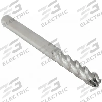APPROVED VENDOR Ball End Mill: Carbide, 4 Flute, 3/8" Mill Dia, 1-1/2" LOC, 6" OAL (MPN 229-001046) - General Purpose Carbide Ball End Mills
