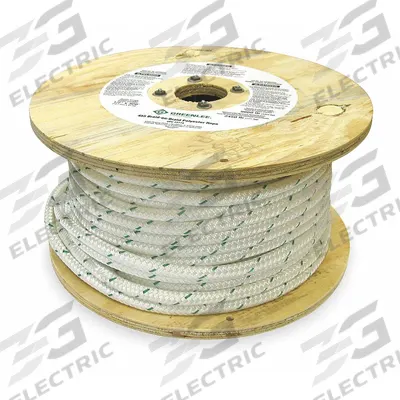 GREENLEE Cable Pulling Rope: 1/2 in Rope Dia., 300 ft Rope Lg., 10,000 lb Max