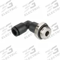 LEGRIS Push-Fit Elbow Fitting: 7 mm Pipe x 1/4 in OD Size, Metric x Push-to-Connect, Black (MPN 3169 56 55). Key specifications — Brand: LEGRIS.