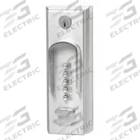 SIMPLEX Mechanical Push Button Lockset: Chrome (MPN 201526D41). Key specifications — Product Type: Mechanical Push Button Lockset; Manufacturer Part Number: 201526D41; Key Override Options: 6 Pin Tumbler.