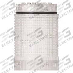 WERMA Tower Light Module: Flashing/Strobe, 24V DC, Clear, 40 mm Overall Dia, 59 mm Overall Ht (MPN 63434055). Key specifications — Brand: WERMA; Compatible with Series: KombiSIGN 40; Lens Color: Clear; Operating Voltage: 24V DC; Manufacturer Part Number: 63434055.