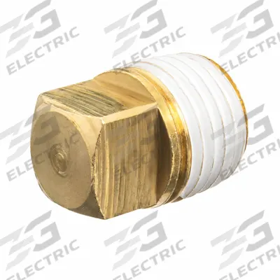 APPROVED VENDOR Plug: Square Drive Solid Plug, 1 1/4 in, BSPT Threaded, Class 125 - Threaded Low-Pressure Pipe Fittings for Potable Water with Thread Sealant