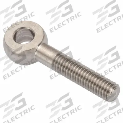 AMPG Fixed Rod End: Stainless Steel, Plain, 45 mm Hole Center-to-End Lg, Left Hand - Stainless Steel Male Threaded Fixed Rod Ends