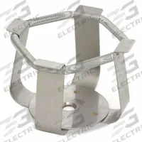 OHAUS Flask Clamp: Flask Clamp, Stainless Steel, Rubber Mat, 125 mL (MPN 30400087). Key specifications — Hold Capacity: 125 mL; Brand: OHAUS; Includes: Rubber Mat; Material: Stainless Steel; Product Type: Flask Clamp.