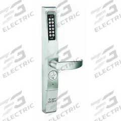 ADAMS RITE Electronic Keyless Lock: Keypad, ADA Compliant, Chrome (MPN 3090-01-626). Key specifications — Product Type: Electronic Keyless Lock; Manufacturer Part Number: 3090-01-626; Access Method: Keypad; Key Override Options: Mortise Cylinder; Lever Style: Clutch.