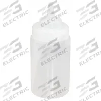 CRESTWARE Squeeze Bottle: 12 fl oz Capacity, 2 3/4 in Opening Dia, 6 1/2 in Overall Ht, Clear (MPN SB12CW). Key specifications — Dishwasher Safe: No; Brand: CRESTWARE; Color: Clear.