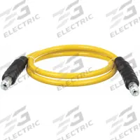 Hydraulic Hose Assembly: 1/4 in ID, NPTF x NPTF, 6 ft Lg, Yellow, 3/8 in x 3/8 in Fitting Size (MPN H7206). Key specifications — Hose Color: Yellow; Hose Tube Material: Thermoplastic; Fitting Type: NPTF x NPTF; Manufacturer Part Number: H7206; Brand: ENERPAC.