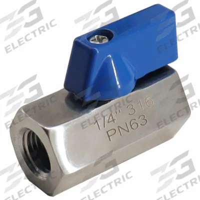 APPROVED VENDOR Manual Two-Way Ball Valve: 3/4 in, 316 Stainless Steel, Straight Valve Body - Mini Stainless Steel Ball Valves