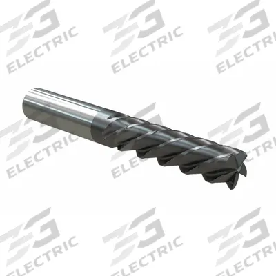 WIDIA HANITA Corner Radius End Mill: Carbide, AlTiN Coated, 5 Flute, 3/4" Mill Dia - Fast-Cutting Carbide Corner-Radius End Mills for Steel & Cast Iron