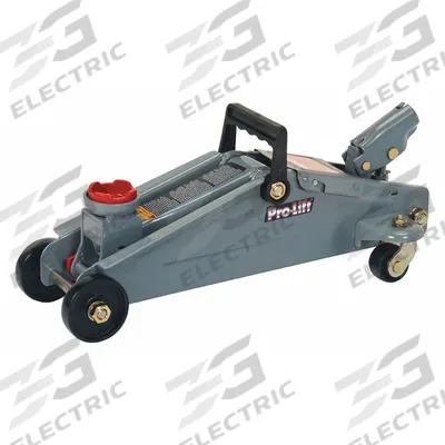 PRO-LIFT Trolley Floor Jacks: Steel, Manual Handle, Mechanical, 2 ton Load Capacity