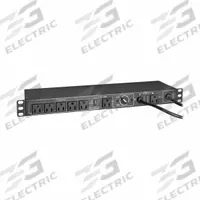 EATON TRIPP LITE PDU: Single-Phase, 125V AC, 6 Outlets, NEMA 5-15R, 1 RU, Front Facing, NEMA 5-15P (MPN PDUB151U). Key specifications — Plug Type: NEMA 5-15P; Brand: EATON TRIPP LITE; Phase: Single-Phase; Maximum Input Voltage: 125V AC; Receptacle Type: NEMA 5-15R; Mounting Location: Wall; Facing: Front.