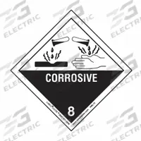 LABELMASTER DOT Container Label: Corrosive, 3 15/16 in x 3 15/16 in, 3 15/16 in Label Ht, Paper (MPN HML13). Key specifications — Brand: LABELMASTER; Message: Corrosive.