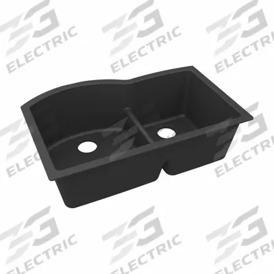 ELKAY Sink: 33 in Overall Lg, 22 in Overall Wd, 10 in Bowl Dp, 17 1/4 in Bowl Lg - Two-Bowl Counter-Mounted Kitchen & Bar Sinks without Faucets
