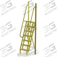 TRI-ARC Configurable Platform Ladder: 9.3 ft Overall Ht, 30 in Overall Wd, 20 in Overall Dp, Steel (MPN UCL7507246). Key specifications — Material: Steel; Color: Yellow; Brand: TRI-ARC.