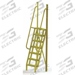 TRI-ARC Configurable Platform Ladder: 9.3 ft Overall Ht, 30 in Overall Wd, 20 in Overall Dp, Steel (MPN UCL7507246). Key specifications — Material: Steel; Color: Yellow; Brand: TRI-ARC.