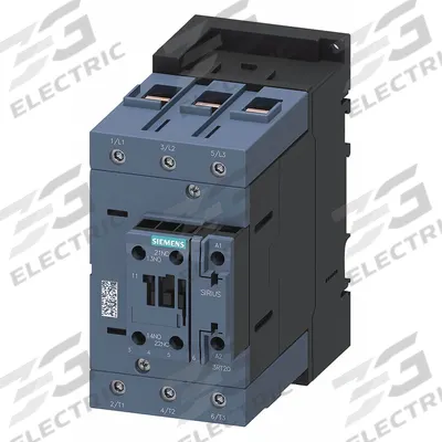 Siemens Power Contactor: Non-Reversing, 3 Poles, 3NO Contacts, 80 A - Non-Reversing IEC Contactors