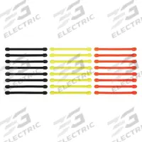NITE IZE Gear Tie: Black/Bright Orange/Neon Yellow, 3 in Lg, 24 PK (MPN GTPP3-A1-R8). Key specifications — Color: Neon Yellow; Brand: NITE IZE; Pack: Small Pack.