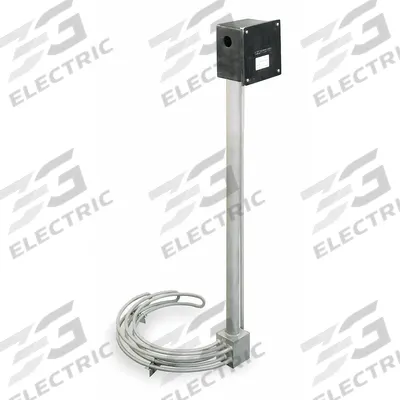 VULCAN Over The Side Immersion Heater: 1 Phase, 240V AC, 3,000 W Watt, 40 W/sq in - Suspended Immersion Heaters