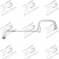 T&S BRASS Spout: Spout, Straight, Swivel Spout, Brass, Chrome, 19.2 gpm Flow Rate, Laminar, Nozzle (MPN 068X). Key specifications — Includes: Nozzle; Product Type: Spout; Spout Style: Swivel; Body Material: Brass; Brand: T&S BRASS.