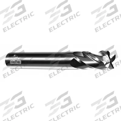 APPROVED VENDOR Square End Mill: Carbide, 4 Flute, 3/8" Mill Dia, 7/8" LOC, 2-1/2" OAL (MPN CEM38F4) - General Purpose Carbide Square End Mills