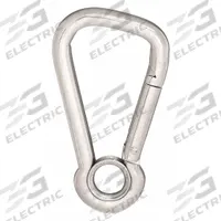 LUCKY LINE PRODUCTS Spring Snap: 1 Snaps, 230 lb Working Load Limit, Solid Gate, Stainless Steel (MPN 4FCP9). Key specifications — Application Restrictions: Not For Lifting; Brand: LUCKY LINE PRODUCTS; Opening Type: Solid Gate.