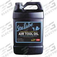 STA LUBE Air Tool Oil: Petroleum, -20°F Min. Op Temp., 225°F Max. Op Temp., Not Food Grade, Bottle (MPN SL2533). Key specifications — attr1321222: Petroleum; attr1321226: 5W; attr1321227: 22; attr1321244: STA LUBE; attr1321245: Bottle.