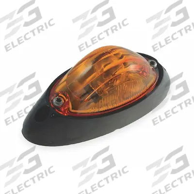 GROTE Side Turn Marker Lamp: Incandescent, Turn Signal Light, Amber, Oval - Turn Signal Lights