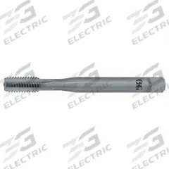OSG Straight Flute Tap: #6-32 UNC, 2B, 3 Flute, Bottoming Chamfer, Carbide (MPN 3190100)