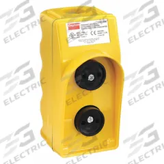 DAYTON Pendant Control Station: (2) Push Buttons, 2NO/2NC, No Legend, NEMA 1/3/3R/4/4X (MPN 20C804). Key specifications — AC Contact Rating: 10 A @ 600 V; Action: Momentary/Momentary; DC Contact Rating: 5 A @ 600 V; Enclosure Material: Plastic; Legend: No Legend; Operator Configuration: (2) Push Buttons; Brand: DAYTON; Manufacturer Part Number: 20C804.