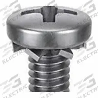 SEMS Screw: External Tooth, M5x0.80 Thread Size, 20 mm Lg, Stainless Steel, Passivated, Pan, 10 PK (MPN 1-MPE-5-20). Key specifications — Drive Size: #2.
