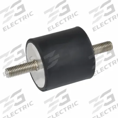 JW WINCO Vibration-Isolating Mount: Cylindrical, Natural Rubber - Male x Male Vibration-Isolating Mounts