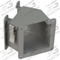 Wireway 45 Degree Elbow: 4 in Wd, 4 in Ht, 4 in, Hinged Cover with Quick-Release Latches, Steel (MPN F44LE45A). Key specifications — Cover Location: Top; Brand: HOFFMAN; With Knockouts: No.