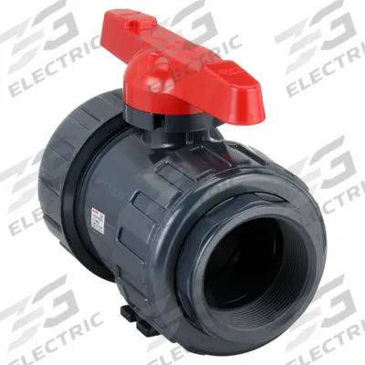 ASAHI Manual Two-Way Ball Valve: 3 in, PVC, Straight, 150 psi Max. Pressure (CWP) - PVC Ball Valves