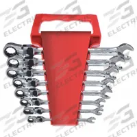 WESTWARD Combination Wrench Set: Alloy Steel, Chrome, 8 Tools, 5/16 in to 3/4 in Range of Head Sizes (MPN 1LCD6). Key specifications — attr309581: Chrome; attr309580: Alloy Steel; attr309571: No; attr309583: No; attr309587: No; attr324931: WESTWARD; attr309569: 5/16 in to 3/4 in; attr309572: Storage Rack.