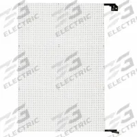 TRITON PRODUCTS Pegboard Swing Panel: Round, 1/4 in Peg Hole Size, 72 in x 48 in x 1 1/2 in, White (MPN W1-W). Key specifications — Material: Steel/HDF; Finish: Powder Coated; Peg Hole Shape: Round; Includes: Wall Brackets; Color: White; Brand: TRITON PRODUCTS.