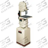 JET Band Saw: Vertical, 115/230V AC, 13 1/2 in Throat Dp - Vertical, 3,000 SFPM, 1 Phase (MPN 708115K). Key specifications — attr313141: 3,000 SFPM; attr313142: 10° Left to 45° Right; attr313144: 1; attr313145: Vertical; attr325087: JET.
