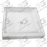 FIAT PRODUCTS Shower Base: Square, Single Threshold, Molded Stone, 36 in Overall Lg (MPN 36WL100). Key specifications — Material: Molded Stone; Drain Location: Center; Features: Integral Drain; Brand: FIAT PRODUCTS.