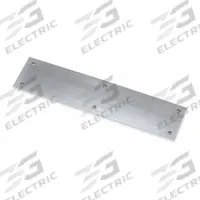 ROCKWOOD Door Push Plate: 3 in Wd, 12 in Ht, Stainless Steel (MPN 73A.32D316). Key specifications — Material: Stainless Steel; Operation Type: Push; Properties: Wear-Resistant; Brand: ROCKWOOD.