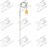 DAYTON Thermocouple Probe: -325°F to 2,280°F /-200°C to 1,250°C, Type K, Rounded Tip, 6 in Probe Lg (MPN 798GE6). Key specifications — Brand: DAYTON; Cable Material: FEP Jacket with Stainless Steel Overbraid; Cable Length: 12 in; Accuracy: ±1.1 °C or ±0.04 %, Whichever is Greater; Maximum Wire Gauge: 19 AWG.