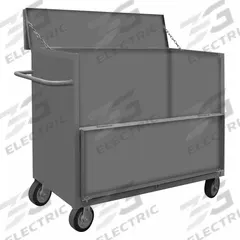 APPROVED VENDOR Security Box Truck: 2,000 lb, 66 1/8 in L x 30 3/8 in W x 46 1/4 in H, Flat, Solid (MPN 3STDGT-SM3060-6MR-95). Key specifications — Material: Steel; Color: Gray; Brand: APPROVED VENDOR; Caster/Wheel Configuration: (2) Rigid.
