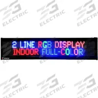 ALPHA LED Message Sign: Indoor, 1 Faces, Wall/Ceiling, 7 2/5 in Overall Ht, 37 1/5 in Overall Wd (MPN 1778851037)