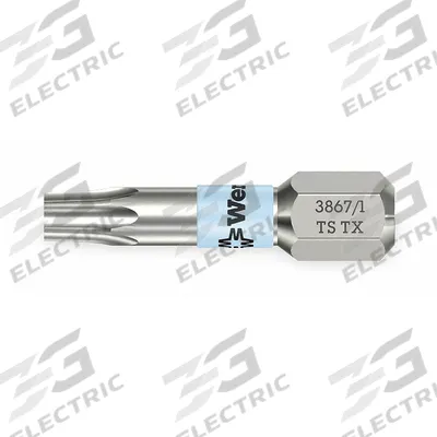WERA Insert Bit: Insert Bit, T15 Bit Size, Imperial, Torx Head, TX 15x25 Bit Industry Size - Insert Torx Bits
