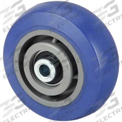 APPROVED VENDOR Caster Wheel: 6 in Wheel Dia., 2 in Wheel Wd, Rubber, 600 lb Load Rating - Nonmarking Rubber Tread on Plastic Core Wheels